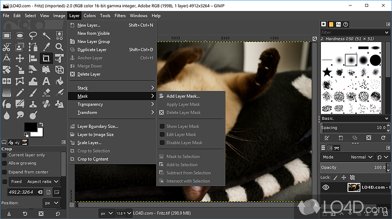Open-source image editor - Screenshot of GIMP