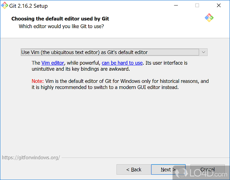 Easy to install and easy to get to grips with - Screenshot of Git for Windows