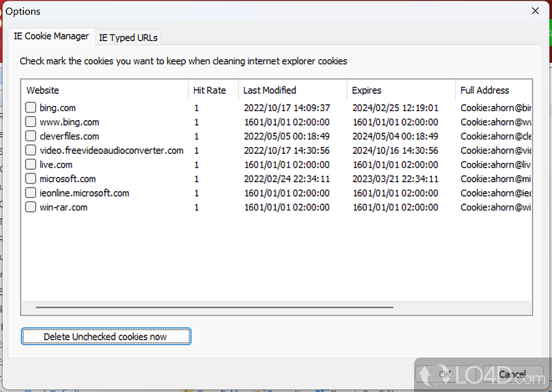 Delete computer activity traces - Screenshot of Glary Tracks Eraser