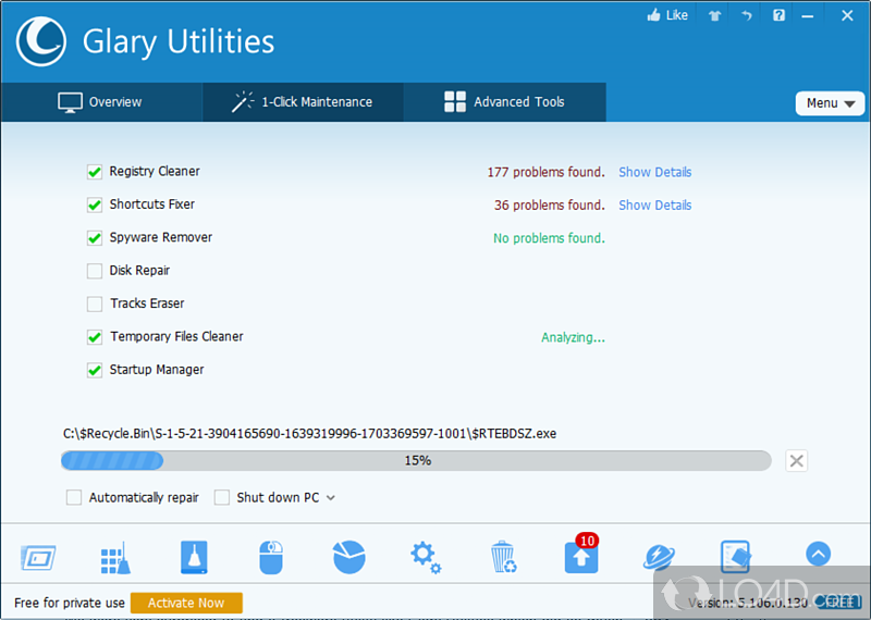 Glary Utilities: Optimizes - Screenshot of Glary Utilities