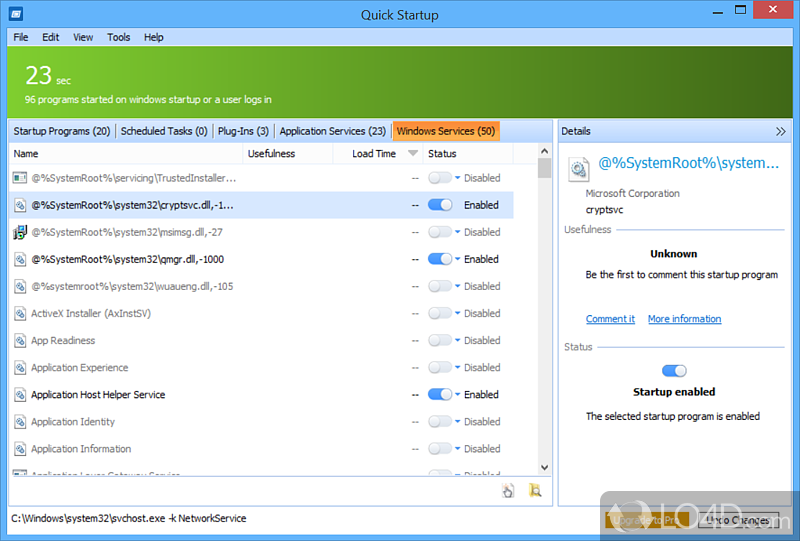 Glarysoft Startup Manager screenshot
