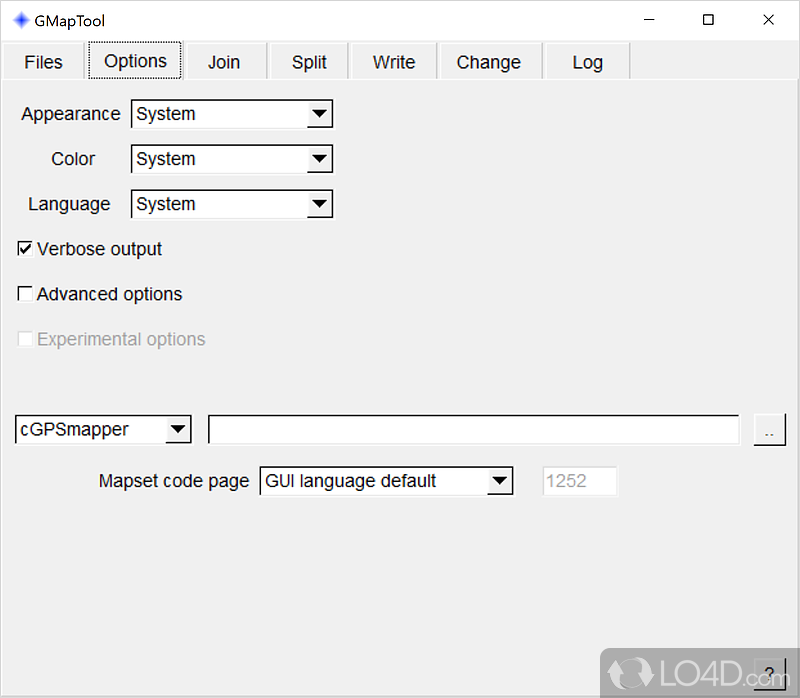 GMapTool: Minimalistic GUI - Screenshot of GMapTool