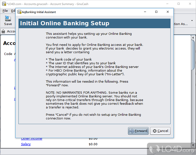 Financial-accounting software - Screenshot of GnuCash