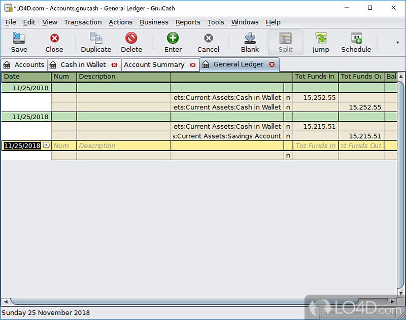 Totally and extensive personal accounting suite - Screenshot of GnuCash