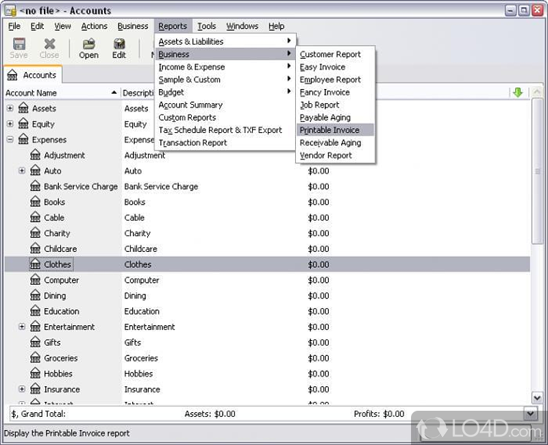 Personal and small-business financial-accounting software for Windows - Screenshot of GNUCash Portable