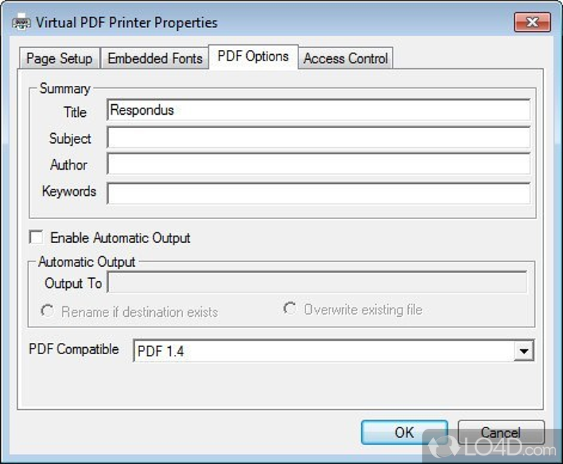 Go2PDF screenshot