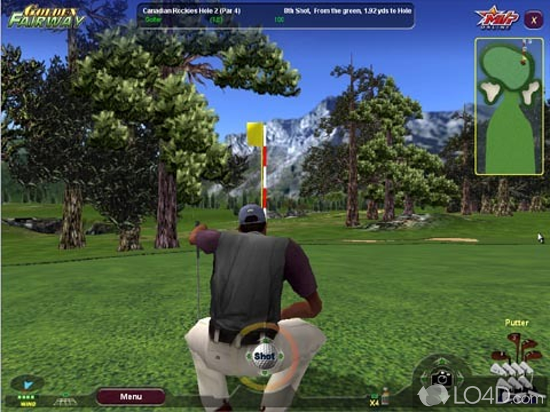 Multi-player online golf game in 3D - Screenshot of Golden Fairway MVP Golf