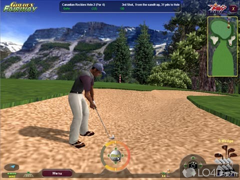 3D Online Single or Multiplayer Golf Game - Screenshot of Golden Fairway MVP Golf