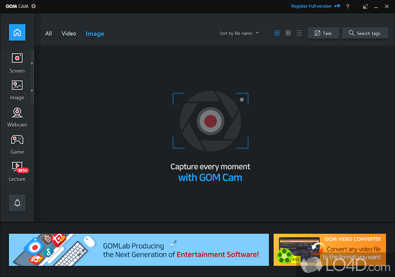Easy to install and to get started with - Screenshot of GOM Cam
