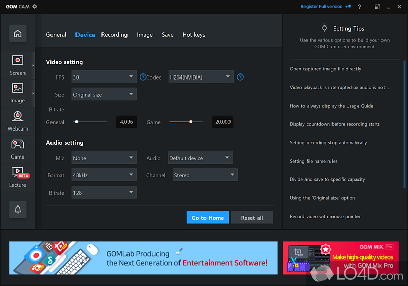 A comprehensive, yet easy to use app that simplifies screen recording - Screenshot of GOM Cam