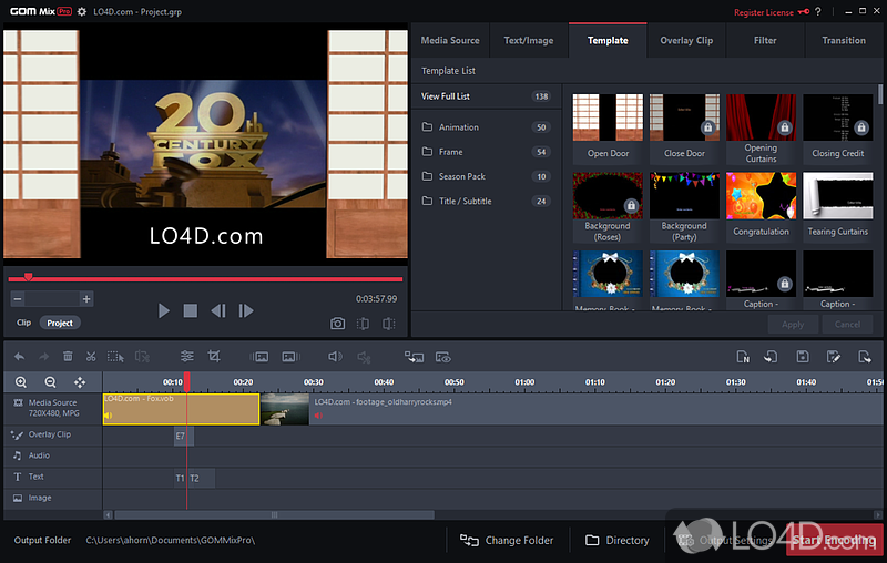 A video editor and creator that keeps things simple - Screenshot of GOM Mix Pro