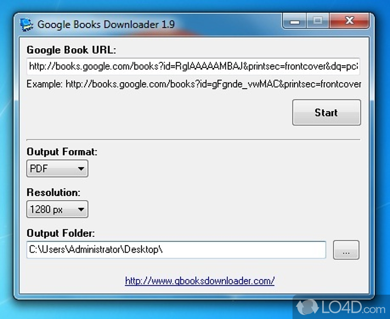 Get hold of books and enjoy them from the comfort of desktop - Screenshot of Google Books Downloader