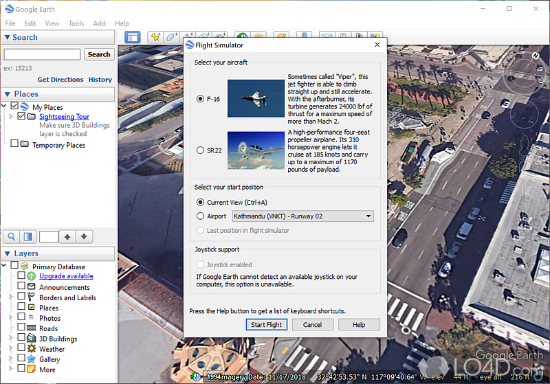 A top product on the market - Screenshot of Google Earth