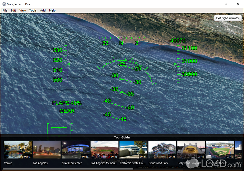 Publish and share data - Screenshot of Google Earth Pro