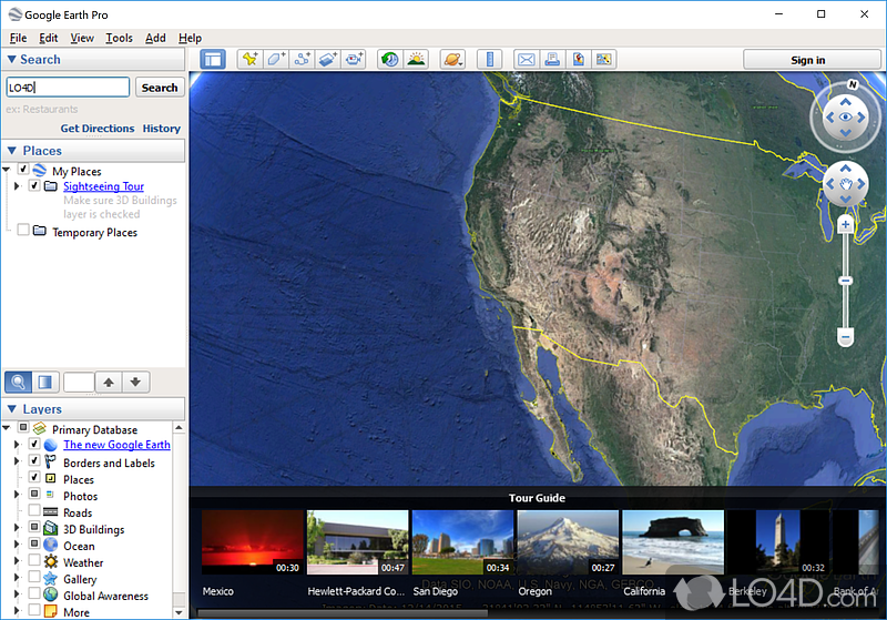 Measuring and drawing tools - Screenshot of Google Earth Pro