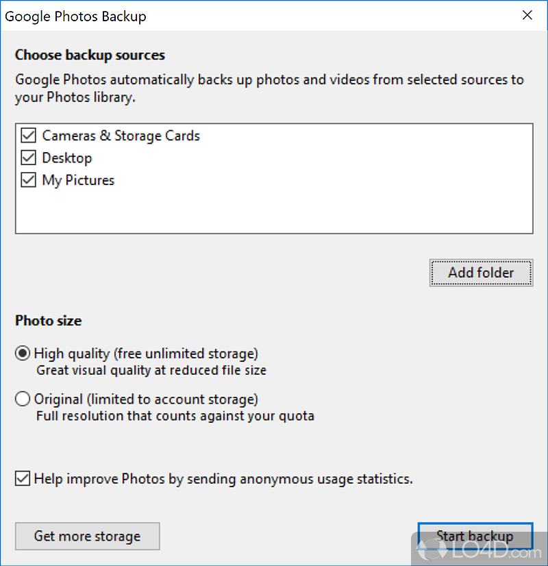 google photos backup uninstall