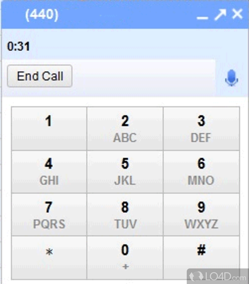 Use voice from Gmail - Screenshot of Google Talk Plugin