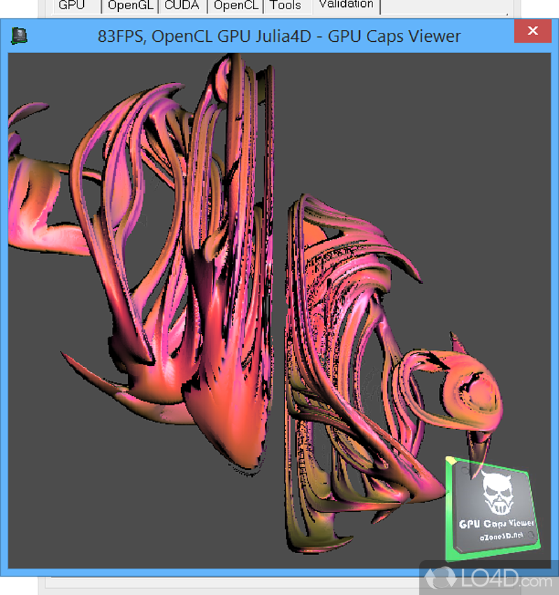 Find any info you need - Screenshot of GPU Caps Viewer