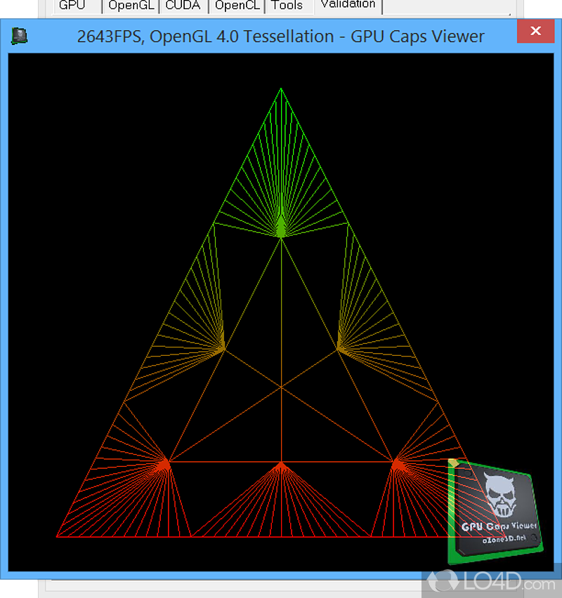 Monitoring application - Screenshot of GPU Caps Viewer Portable