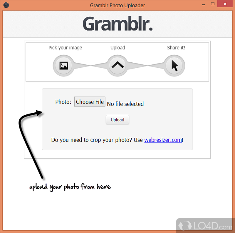 #1. Screenshot of Gramblr.