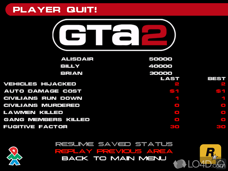 GTA 2: User interface - Screenshot of GTA 2