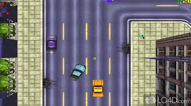 Although it looks dated now, Grand Theft Auto is a classic game that you absolutely can not miss. - Screenshot of GTA 1