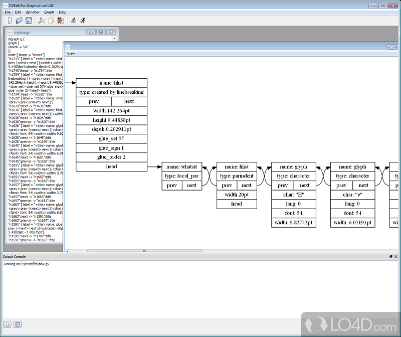 Open source graph visualization software that can render structural information in the form of diagrams - Screenshot of Graphviz