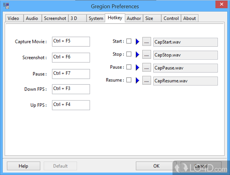 Gregion: User interface - Screenshot of Gregion