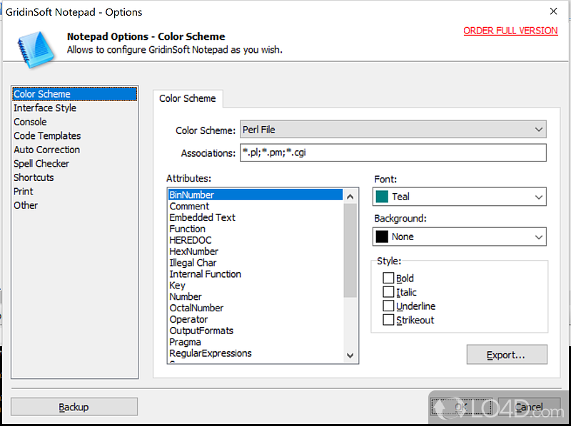 GridinSoft Notepad screenshot