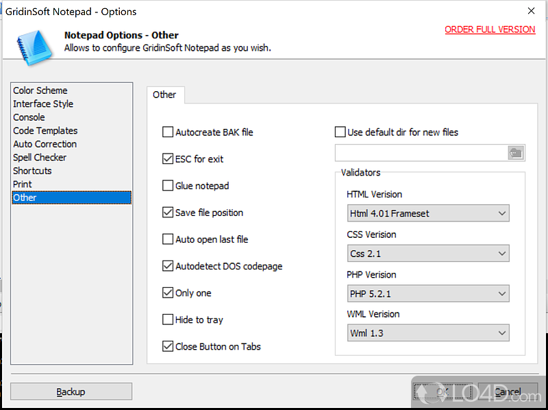 GridinSoft Notepad screenshot