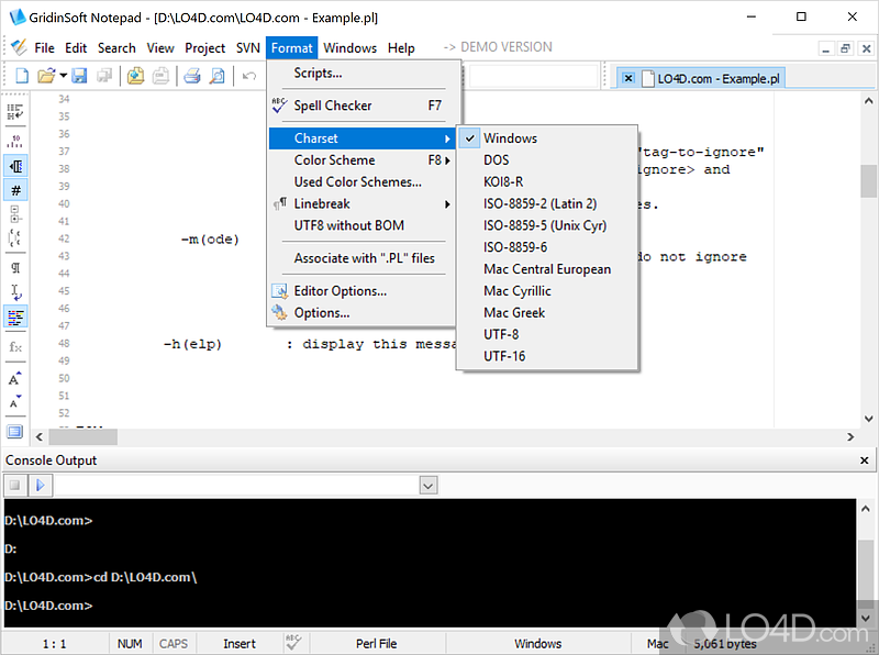 GridinSoft Notepad screenshot