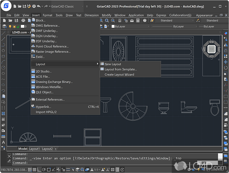 Alternative CAD 3D design app for Windows and iOS - Screenshot of GstarCAD