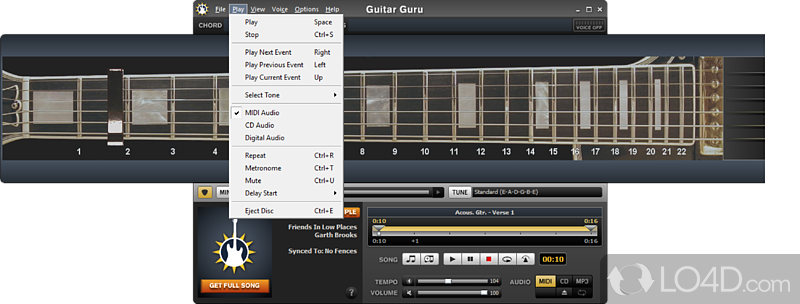 Your own personal guitar teacher - Screenshot of Guitar Guru