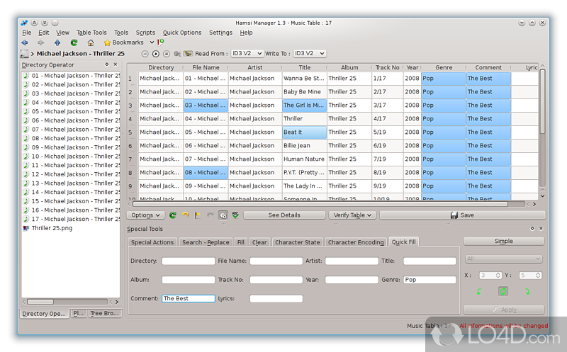 File manager which was developed for extra operations - Screenshot of Hamsi Manager
