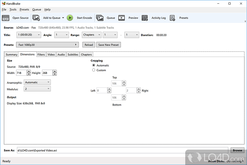 HandBrake 1.7.1 instal