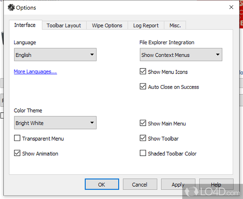 Permanently erases data from a number of different devices - Screenshot of Hardwipe