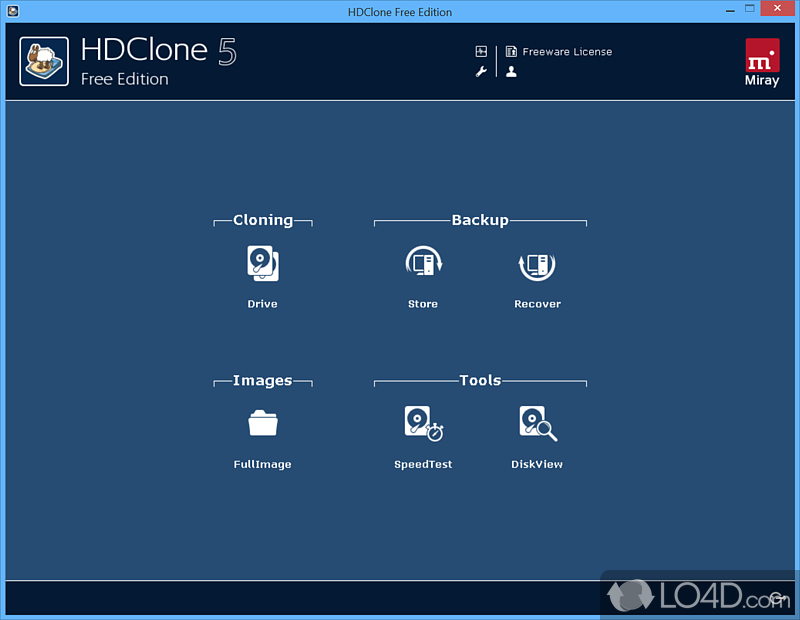 Cloning, migrating and imaging hard disks - Screenshot of HDClone X