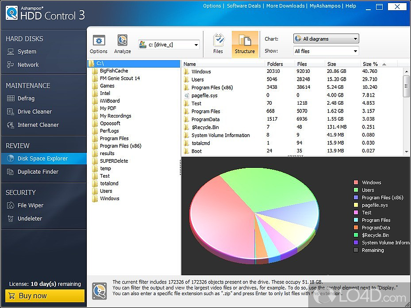 Ashampoo HDD Control screenshot