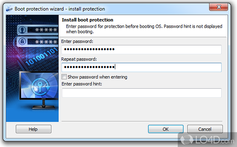 Disk Password Protection screenshot