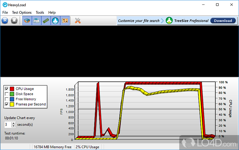 View general computer details - Screenshot of HeavyLoad