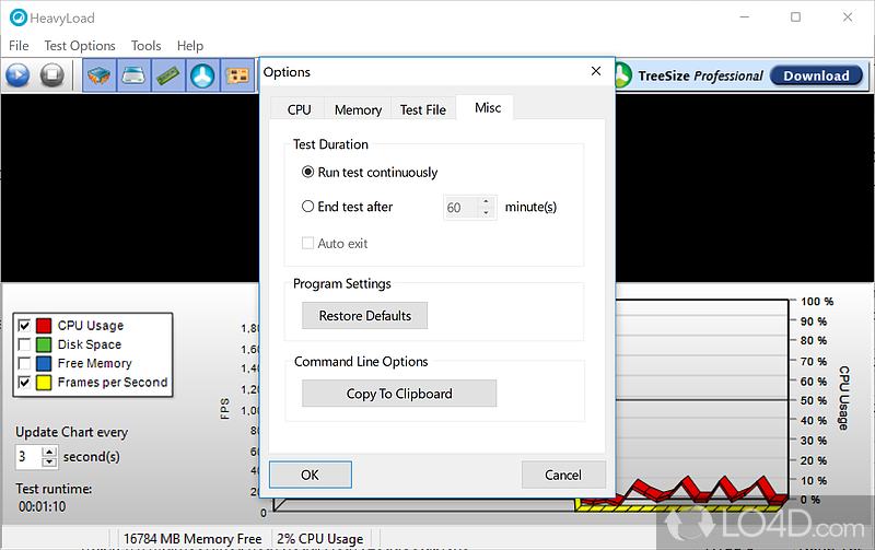 Stress Test Software - Screenshot of HeavyLoad