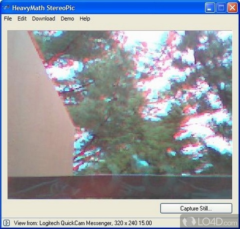 Take 3D anaglyph stereo photos from two webcams - Screenshot of StereoPic 3D Image Creator