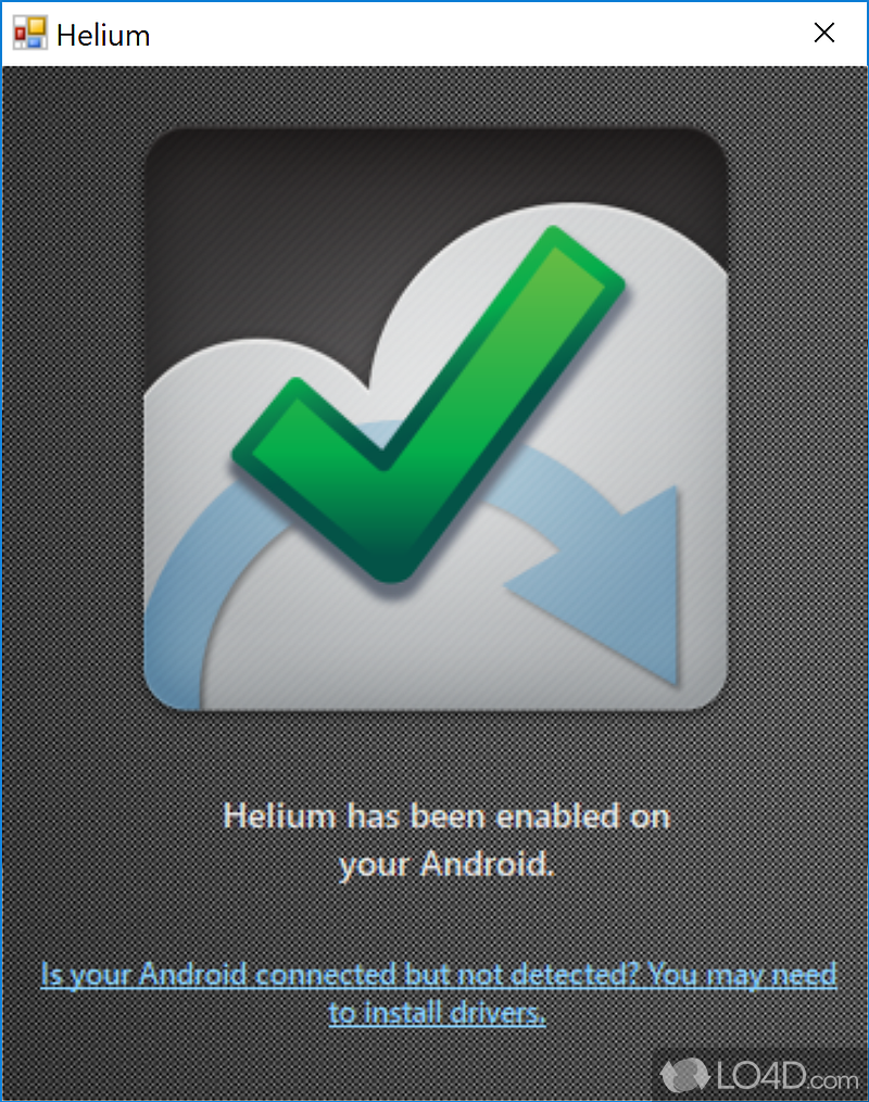 Quick backup for your smartphone data - Screenshot of Helium