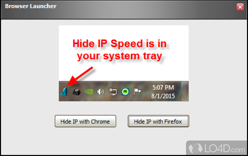 Hides your IP while active - Screenshot of Hide IP NG