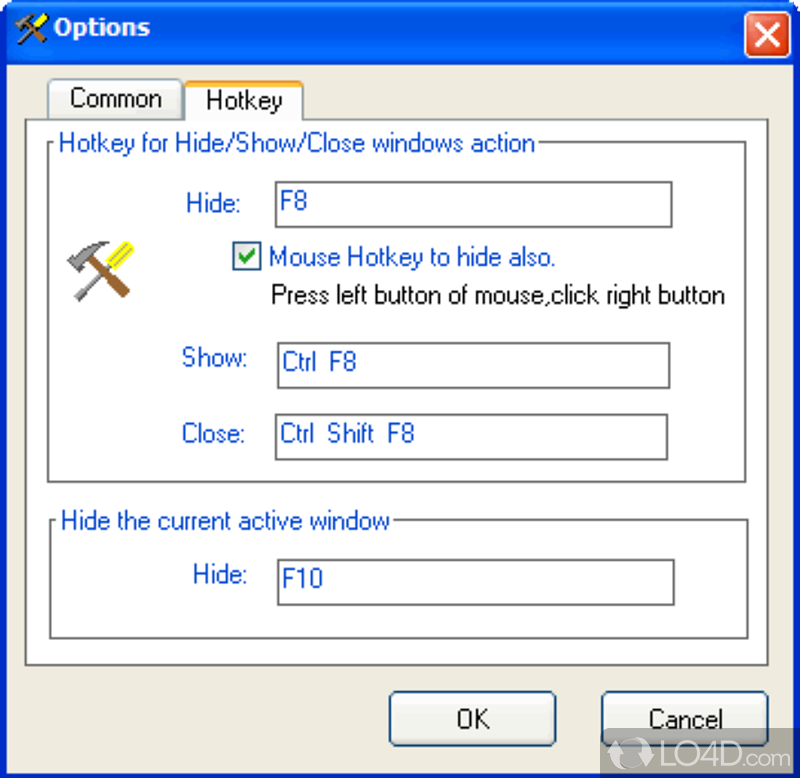 Hide Window Hotkey screenshot