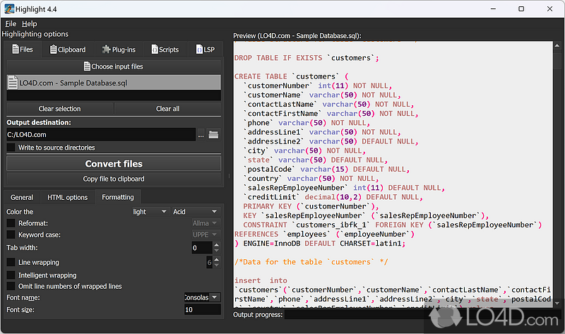 Give your source code a facelift - Screenshot of Highlight