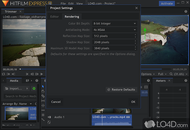 The Sky’s the Limit in Video Editing with this App - Screenshot of HitFilm Express