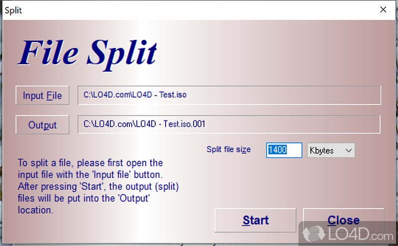 Split and rejoin files with ease - Screenshot of HJSplit