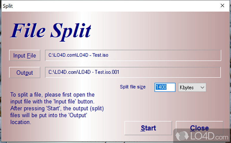 C split file