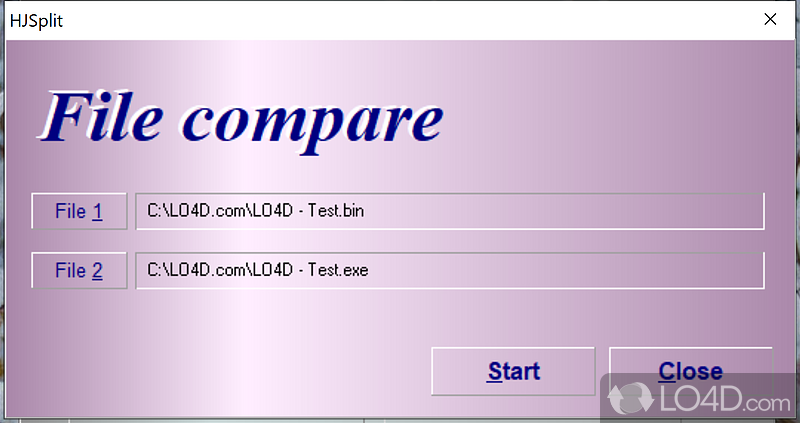 File splitters and joiners are used to break apart large-sized files into smaller segments - Screenshot of HJSplit